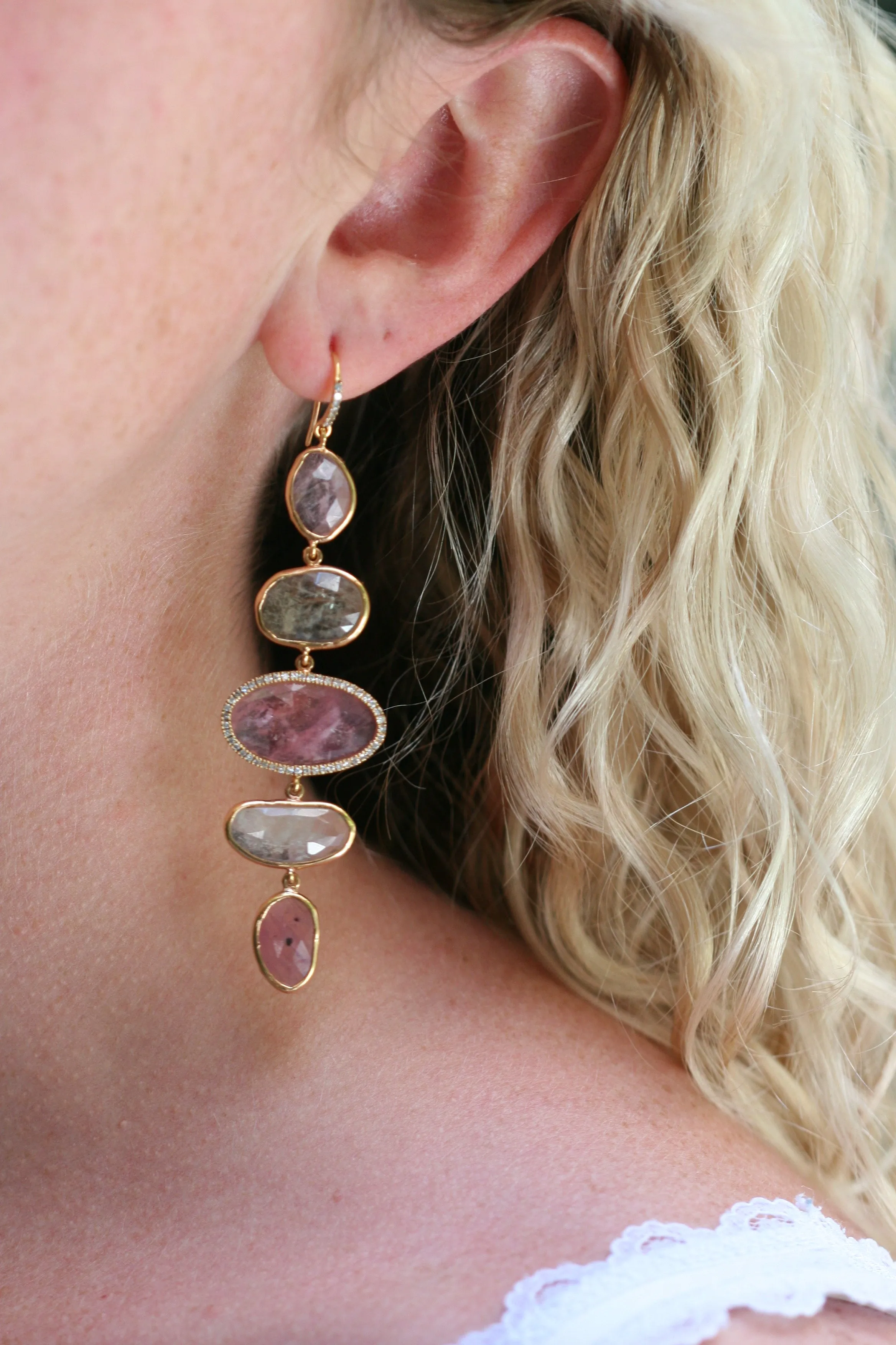 "Nonpareils" Sapphire Earrings