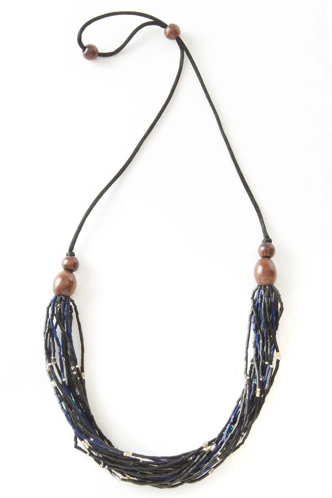 Rise Up Multi-Strand Zulugrass & Acacia Wood Cause Necklace