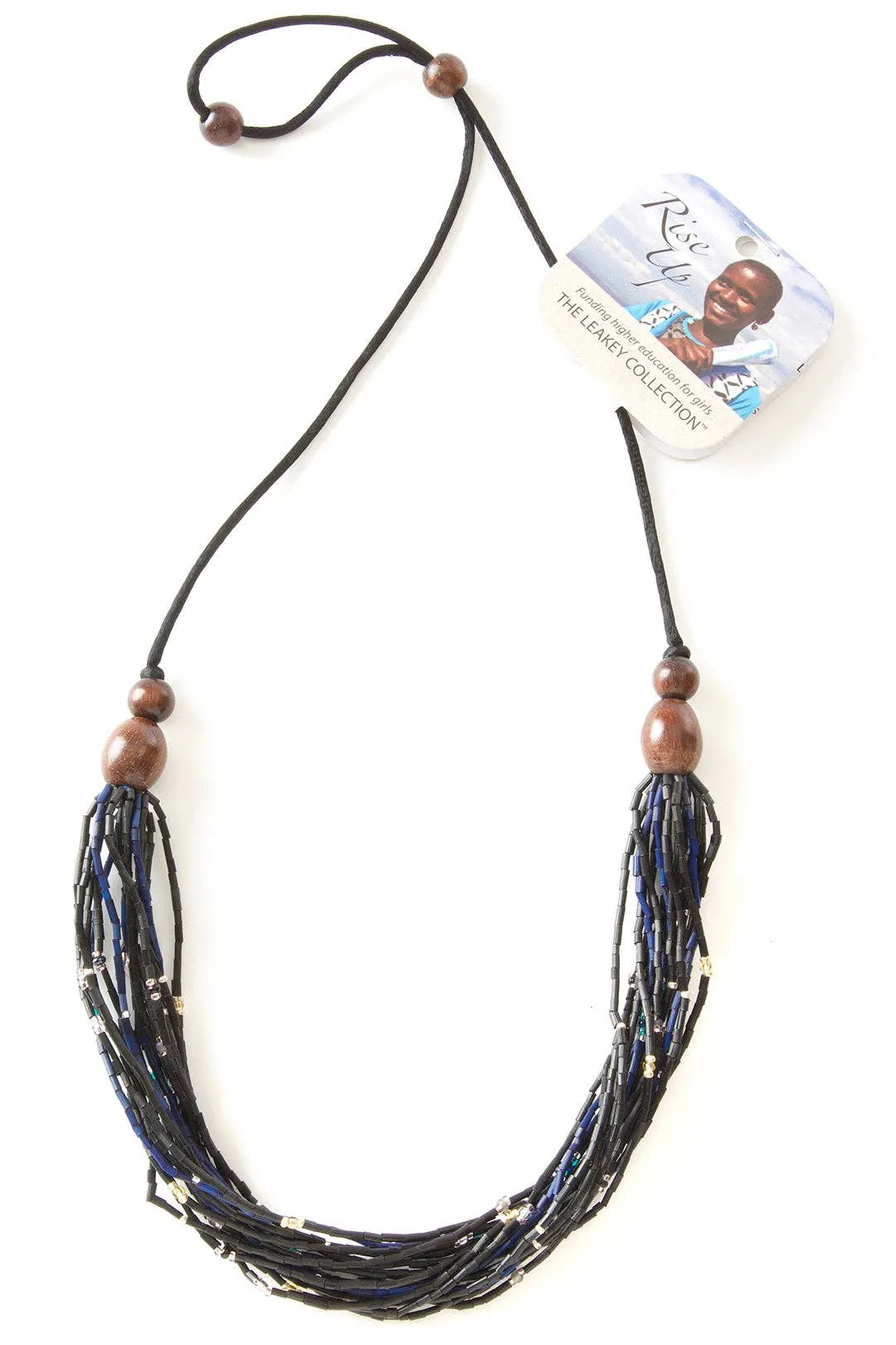 Rise Up Multi-Strand Zulugrass & Acacia Wood Cause Necklace