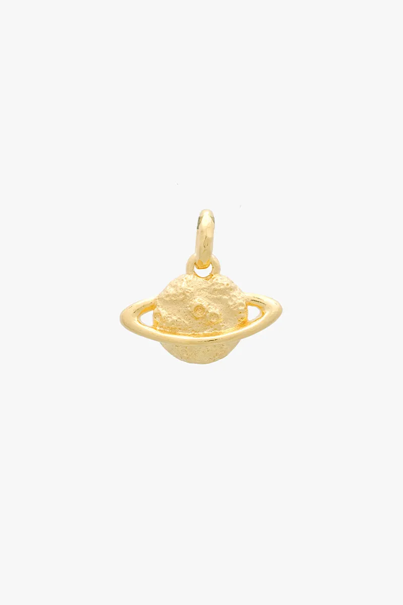 Saturn Necklace Gold Plated