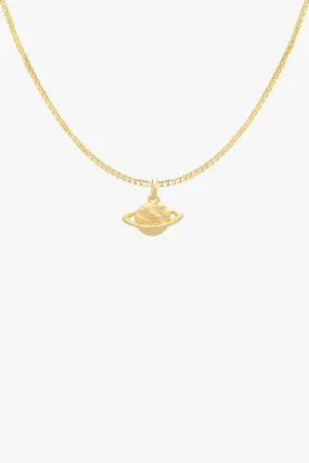 Saturn Necklace Gold Plated