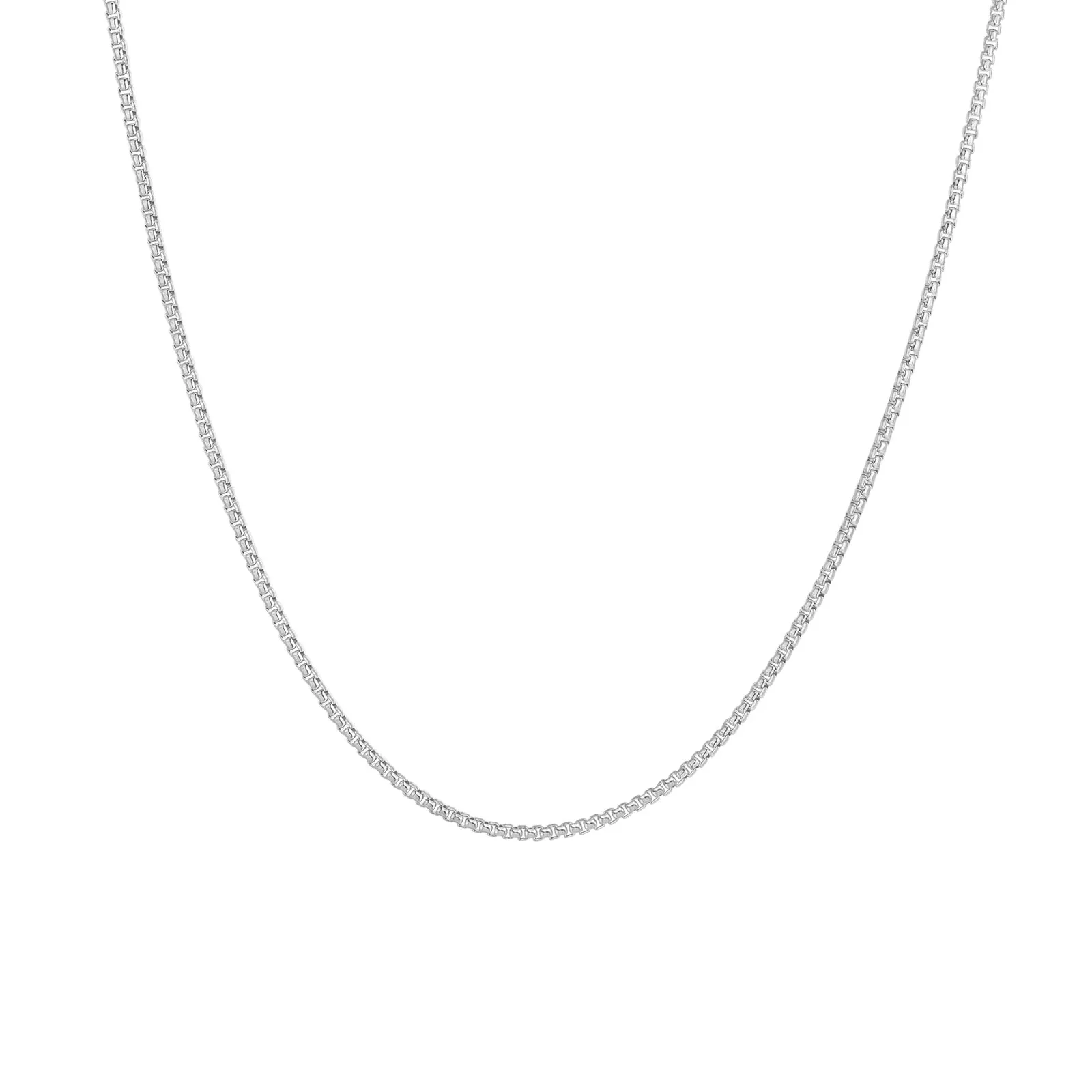 Silver Box Adjustable Necklace Chain