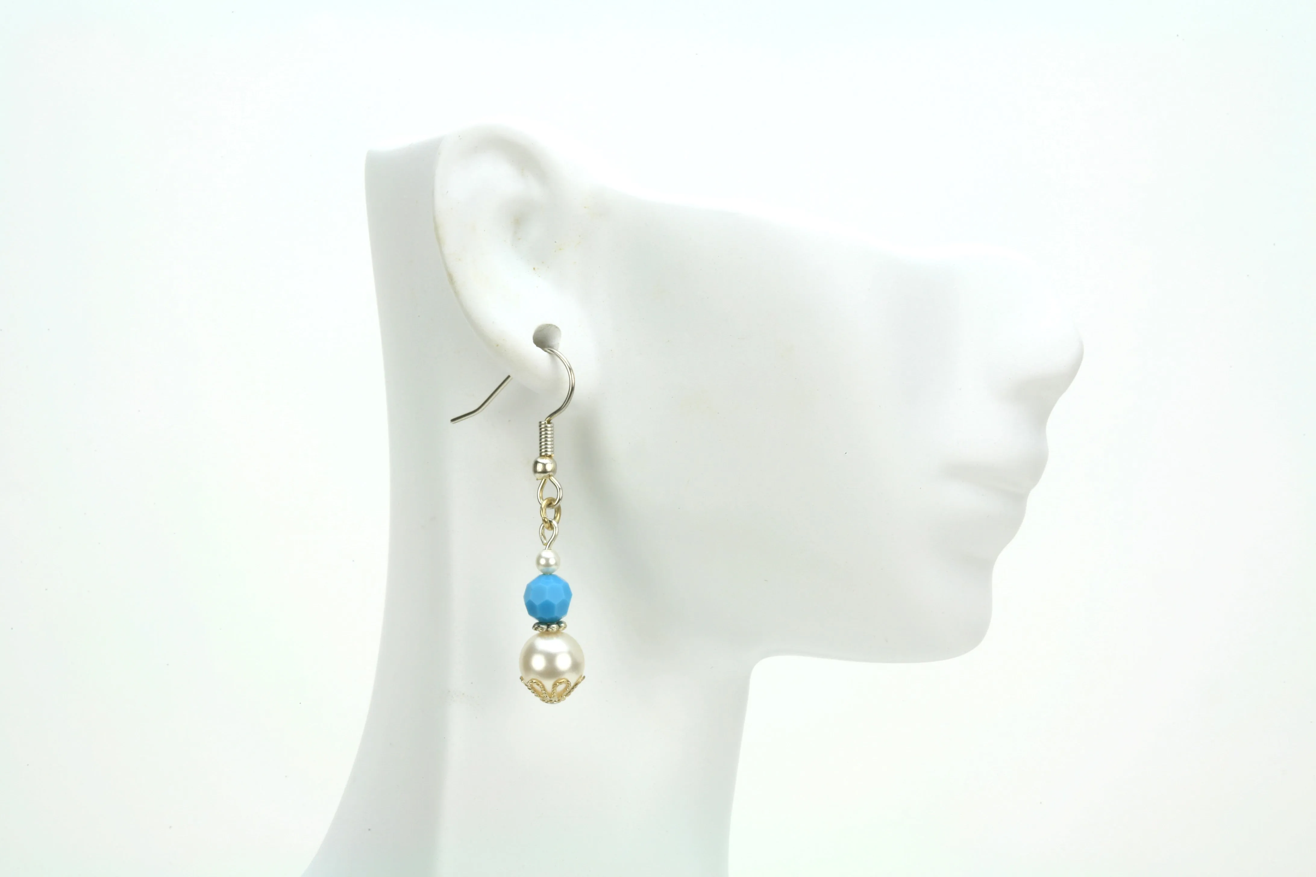 Silver December Birthstone Earrings