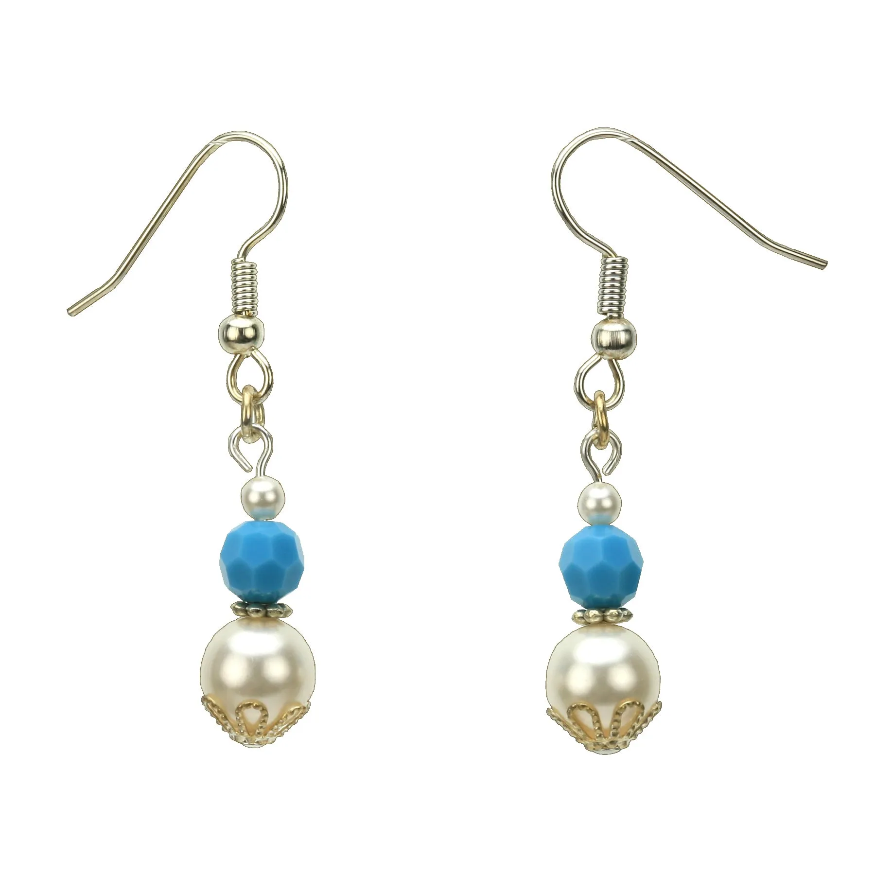 Silver December Birthstone Earrings