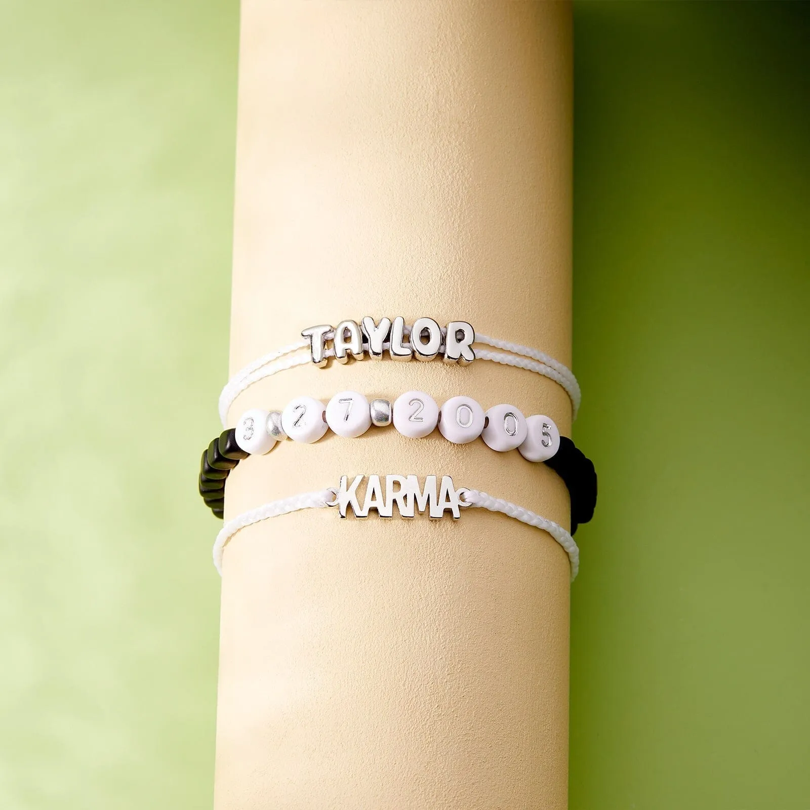 Silver Hematite Bead Stretch Bracelet