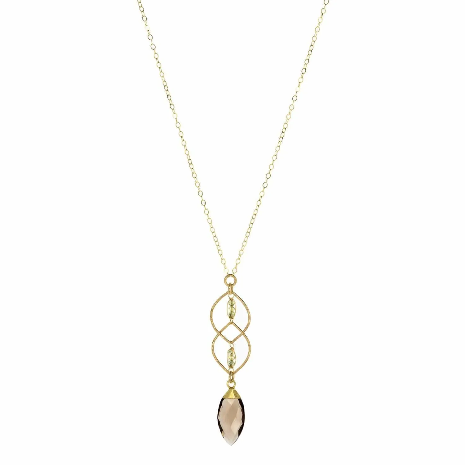 Smokey Cascade Pendant Necklace