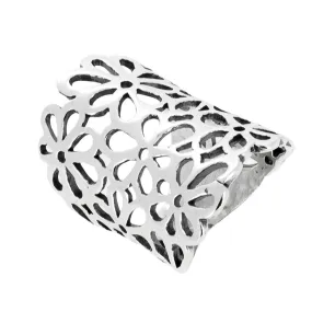 Statement Floral Design Ring For Women Sterling Silver