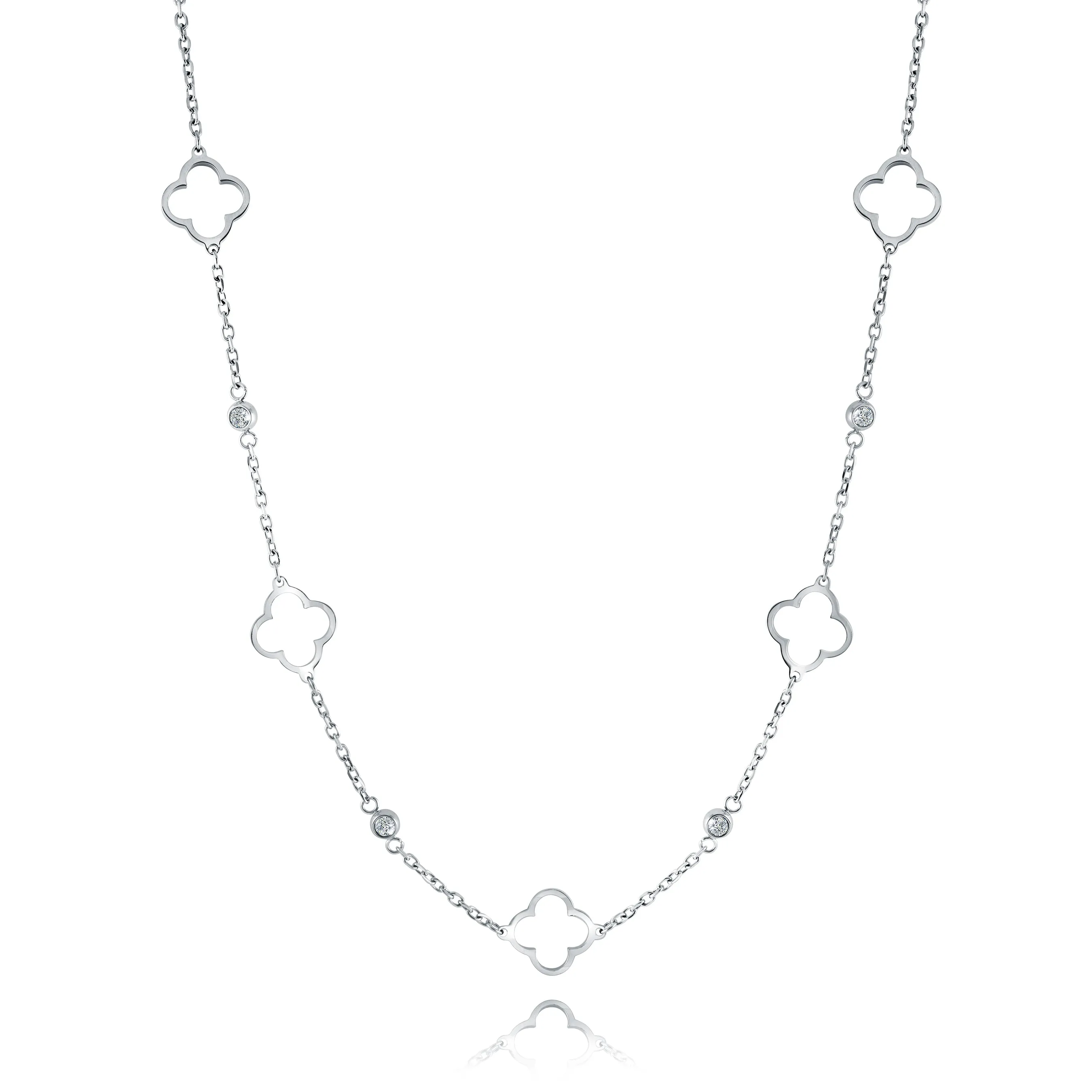 Studded Clover Necklace