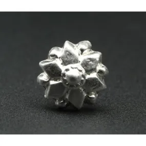 Stylish Sterling Silver Nose pin with Push Pin