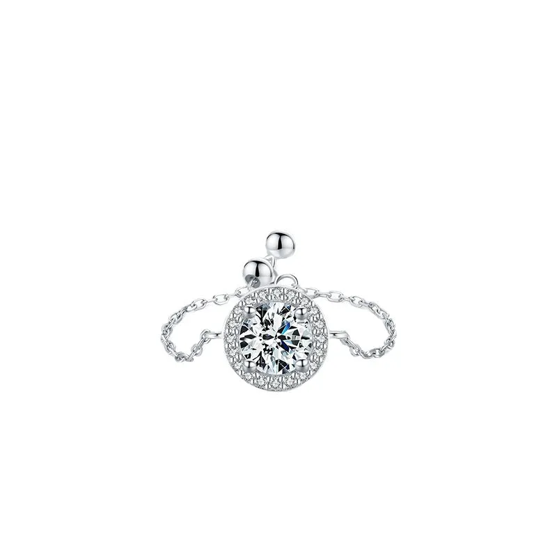 Stylish Sterling Silver Ring with Tanzanian Zircon for Women