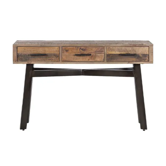 The Attic Retro Wooden Console Table Natural