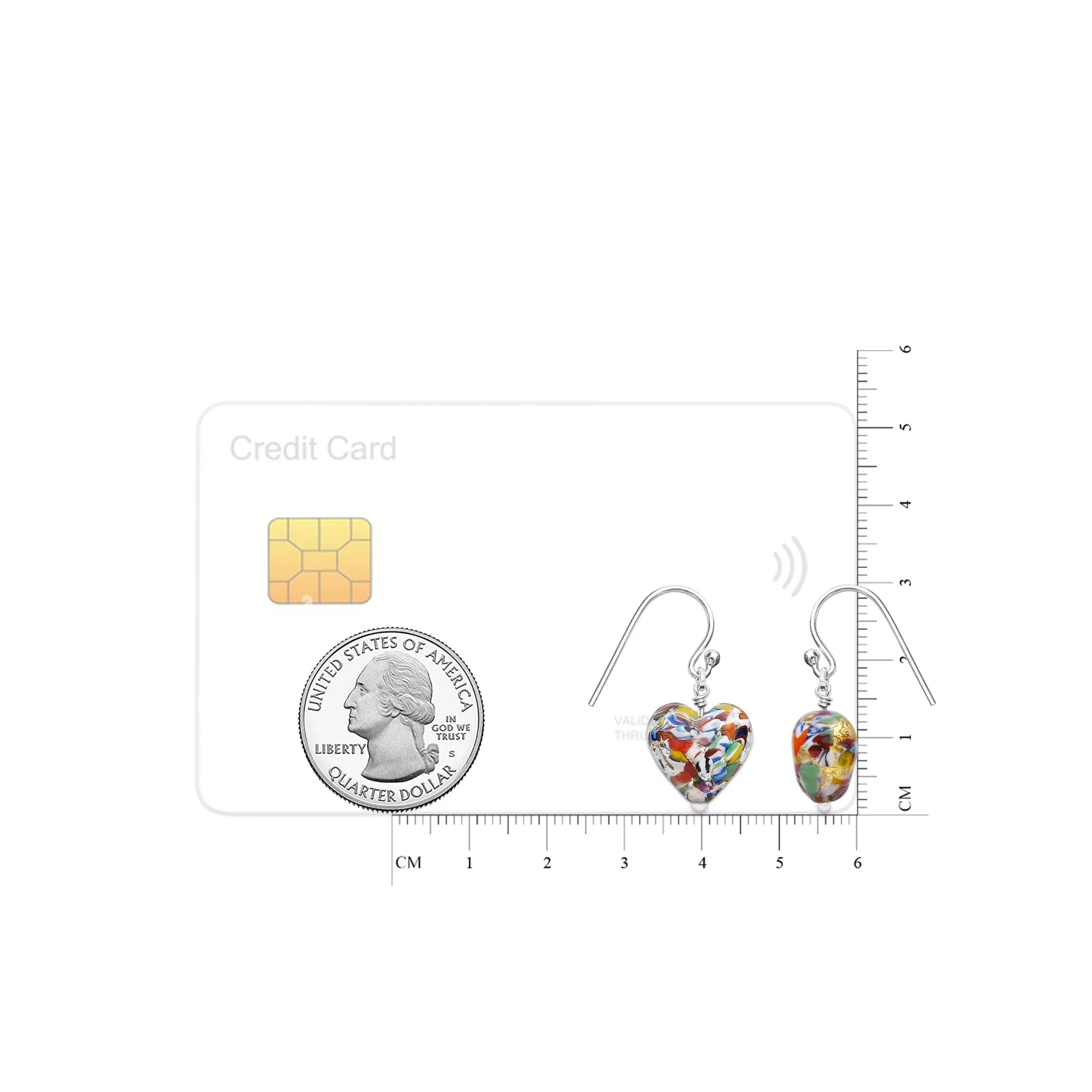 The Kiss Silver Heart Earrings