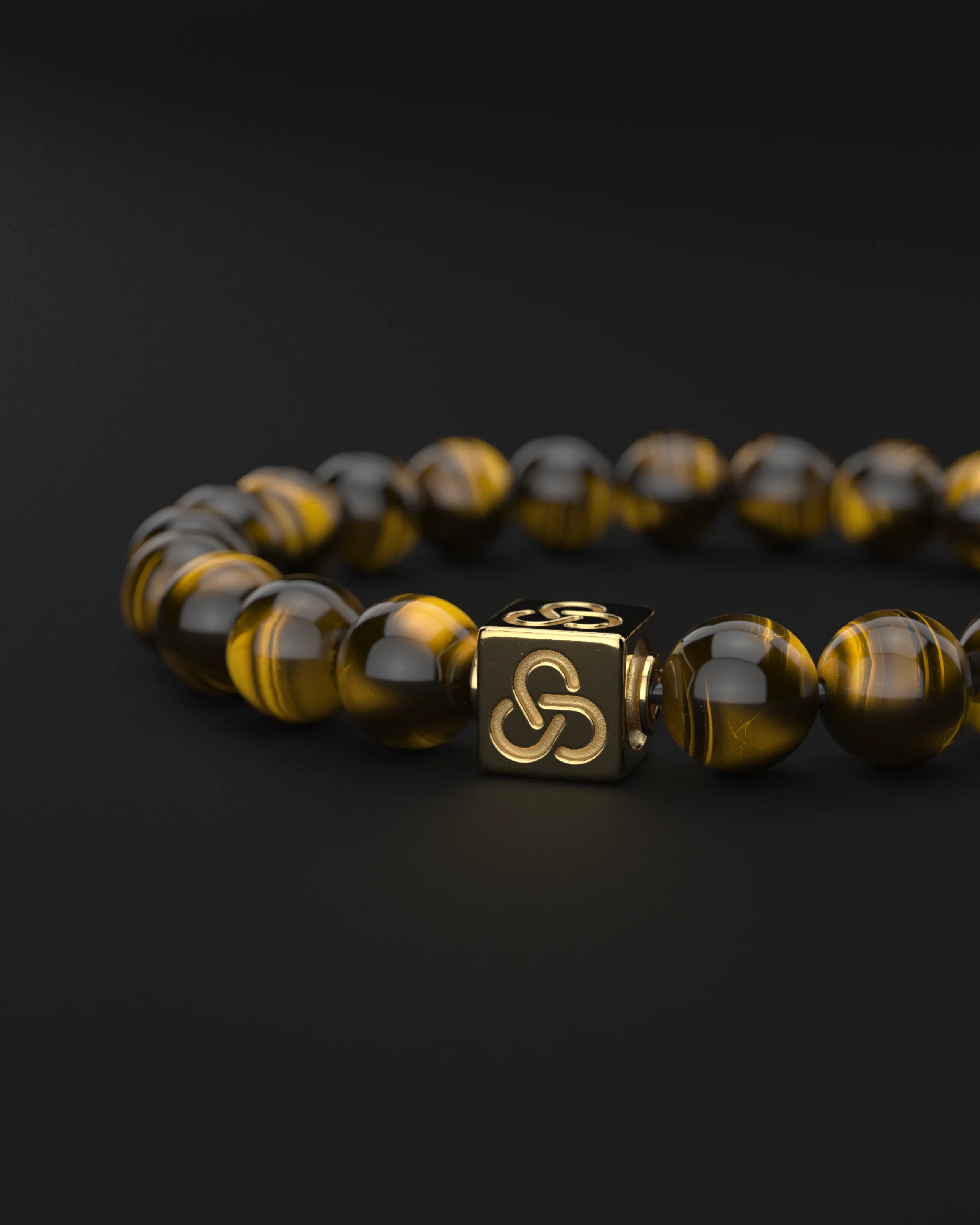 Tiger Eye Bracelet 8mm | Essential by Seekers Men's Jewelry