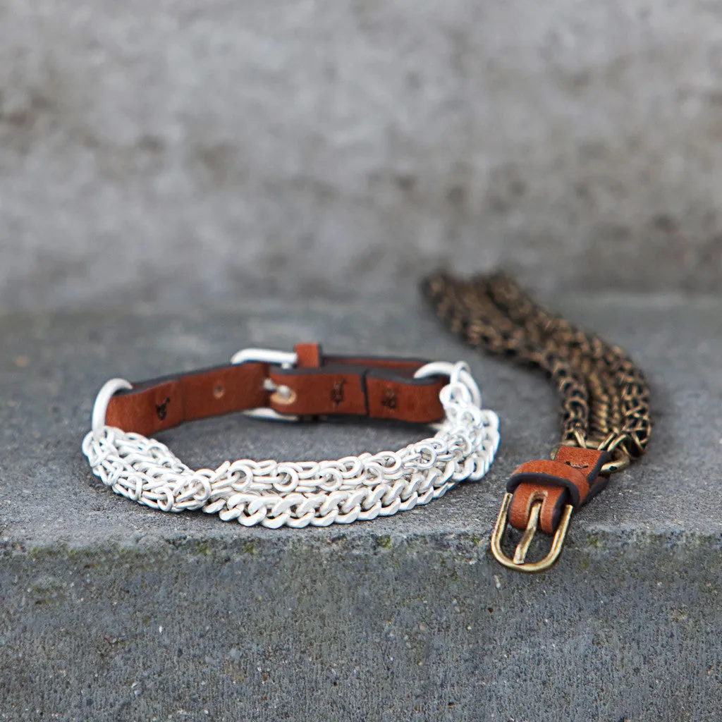Tutti Chain/Leather Bracelet – AG