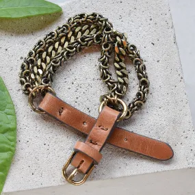 Tutti Chain/Leather Bracelet – AG