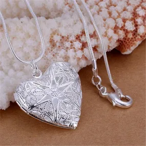 Vintage 925 Sterling Silver Pendant Snake Chain Necklace