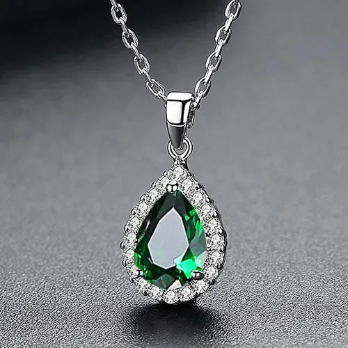 Waterdrop Clear CZ Necklace