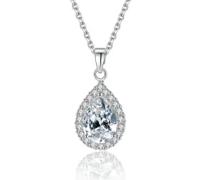 Waterdrop Clear CZ Necklace