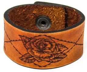 Women's Leather Cuff - Rose Garden Cuff