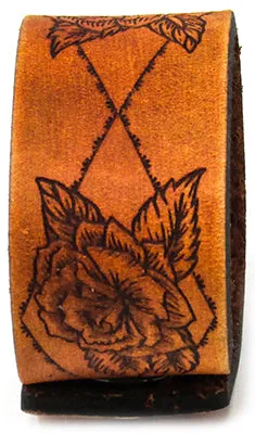 Women's Leather Cuff - Rose Garden Cuff